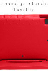 BASEY. Hoesje Geschikt voor iPad 10.2 2019 Hoesje Kinder Hoes Shockproof Kinderhoes - Kindvriendelijk Hoesje Geschikt voor iPad 7 Hoes Kids Case - Rood