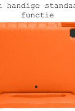 BASEY. Hoesje Geschikt voor iPad 10.2 2020 Hoesje Kinder Hoes Shockproof Kinderhoes - Kindvriendelijk Hoesje Geschikt voor iPad 8 Hoes Kids Case - Oranje