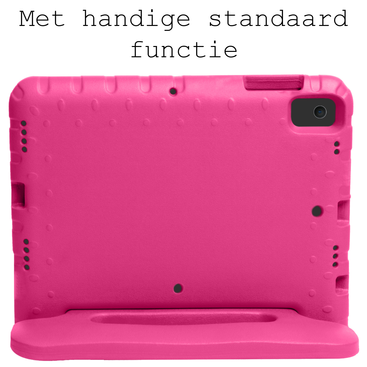 BASEY. Hoesje Geschikt voor iPad 10.2 2021 Hoesje Kinder Hoes Shockproof Kinderhoes - Kindvriendelijk Hoesje Geschikt voor iPad 9 Hoes Kids Case - Roze