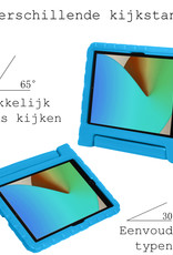 BASEY. Hoesje Geschikt voor iPad 10.2 2021 Hoesje Kinder Hoes Shockproof Kinderhoes - Kindvriendelijk Hoesje Geschikt voor iPad 9 Hoes Kids Case - Blauw