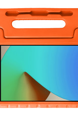 BASEY. Hoesje Geschikt voor iPad 10.2 2021 Hoesje Kinder Hoes Shockproof Kinderhoes - Kindvriendelijk Hoesje Geschikt voor iPad 9 Hoes Kids Case - Oranje
