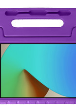 BASEY. Hoesje Geschikt voor iPad 10.2 2021 Hoesje Kinder Hoes Shockproof Kinderhoes - Kindvriendelijk Hoesje Geschikt voor iPad 9 Hoes Kids Case - Paars