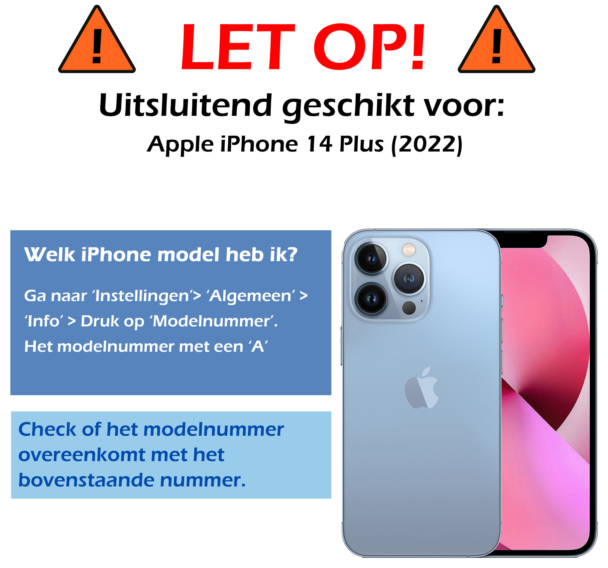 Nomfy Hoesje Geschikt voor iPhone 14 Plus Hoesje Pasjeshouder Shockproof Pas Houder Met 2x Screenprotector - Hoesje Geschikt voor iPhone 14 Plus Hoes Met Kaarthouder - Transparant