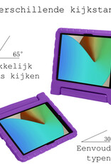 BASEY. Hoesje Geschikt voor iPad 10.2 2019 Hoesje Kinder Hoes Shockproof Kinderhoes Met Screenprotector - Kindvriendelijk Hoesje Geschikt voor iPad 7 Hoes Kids Case - Paars