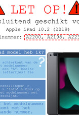 BASEY. Hoesje Geschikt voor iPad 10.2 2019 Hoesje Kinder Hoes Shockproof Kinderhoes Met Screenprotector - Kindvriendelijk Hoesje Geschikt voor iPad 7 Hoes Kids Case - Zwart