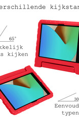 BASEY. Hoesje Geschikt voor iPad 10.2 2020 Hoesje Kinder Hoes Shockproof Kinderhoes Met Screenprotector - Kindvriendelijk Hoesje Geschikt voor iPad 8 Hoes Kids Case - Rood