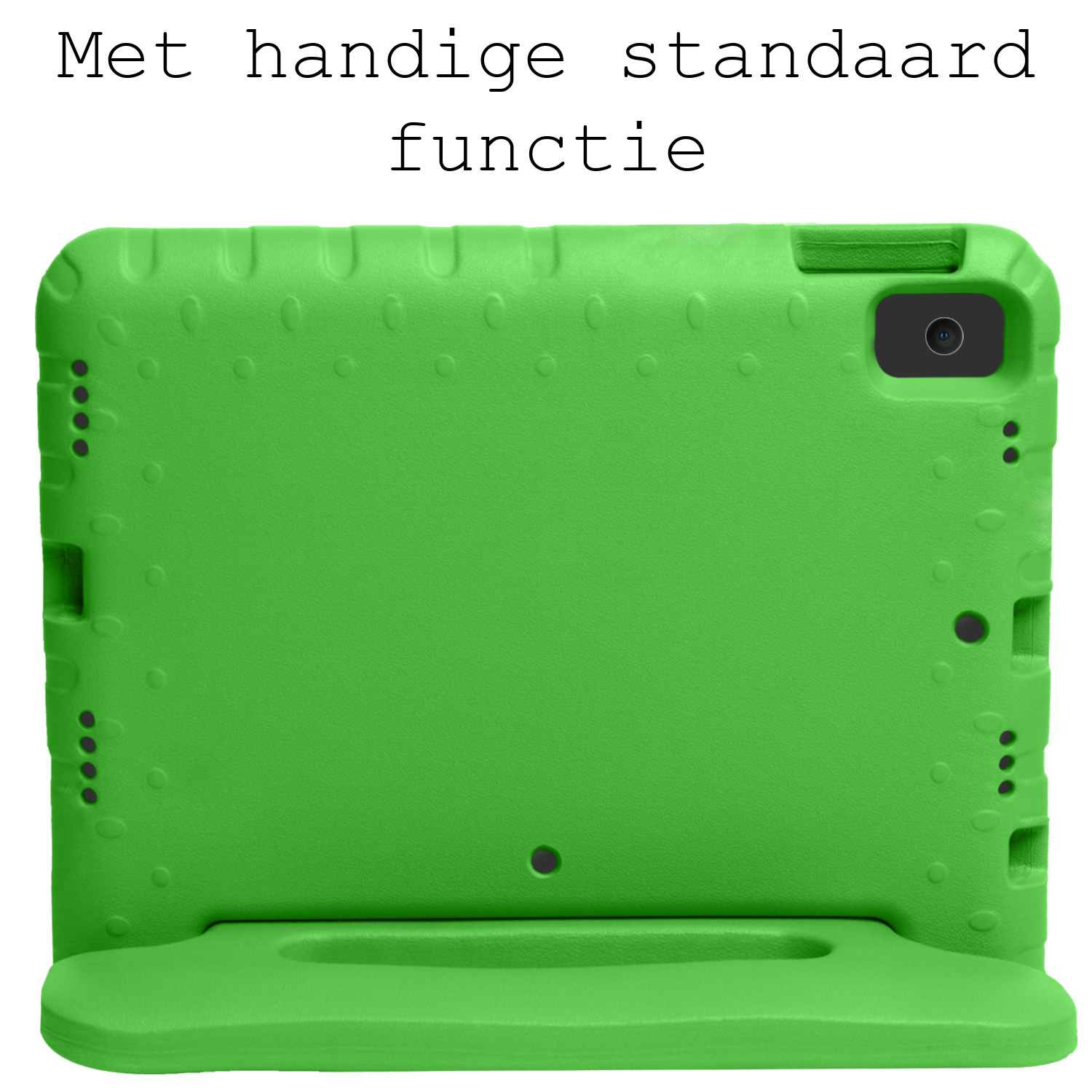 BASEY. Hoesje Geschikt voor iPad 10.2 2021 Hoesje Kinder Hoes Shockproof Kinderhoes Met Screenprotector - Kindvriendelijk Hoesje Geschikt voor iPad 9 Hoes Kids Case - Groen