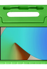 BASEY. Hoesje Geschikt voor iPad 10.2 2021 Hoesje Kinder Hoes Shockproof Kinderhoes Met Screenprotector - Kindvriendelijk Hoesje Geschikt voor iPad 9 Hoes Kids Case - Groen