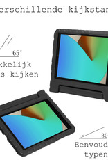 BASEY. Hoesje Geschikt voor iPad 10.2 2021 Hoesje Kinder Hoes Shockproof Kinderhoes Met Screenprotector - Kindvriendelijk Hoesje Geschikt voor iPad 9 Hoes Kids Case - Zwart