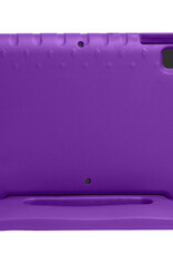 NoXx Hoesje Geschikt voor iPad 10.2 2019 Hoesje Kinderhoes Shockproof Hoes Kids Case Met Screenprotector - Paars