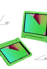 NoXx Hoesje Geschikt voor iPad 10.2 2020 Hoesje Kinderhoes Shockproof Hoes Kids Case Met Screenprotector - Groen