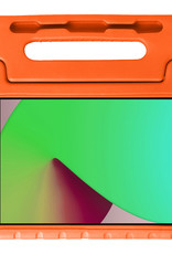 NoXx Hoesje Geschikt voor iPad 10.2 2021 Hoesje Kinderhoes Shockproof Hoes Kids Case Met Screenprotector - Oranje