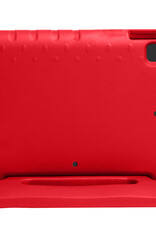NoXx Hoesje Geschikt voor iPad 10.2 2021 Hoesje Kinderhoes Shockproof Hoes Kids Case Met Screenprotector - Rood