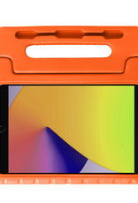 Nomfy Hoes Geschikt voor iPad 10.2 2021 Hoes Bumper Kindvriendelijk Kids Case Kinderhoes Met Screenprotector - Hoesje Geschikt voor iPad 9 Hoesje Shockproof Cover Hoes - Oranje