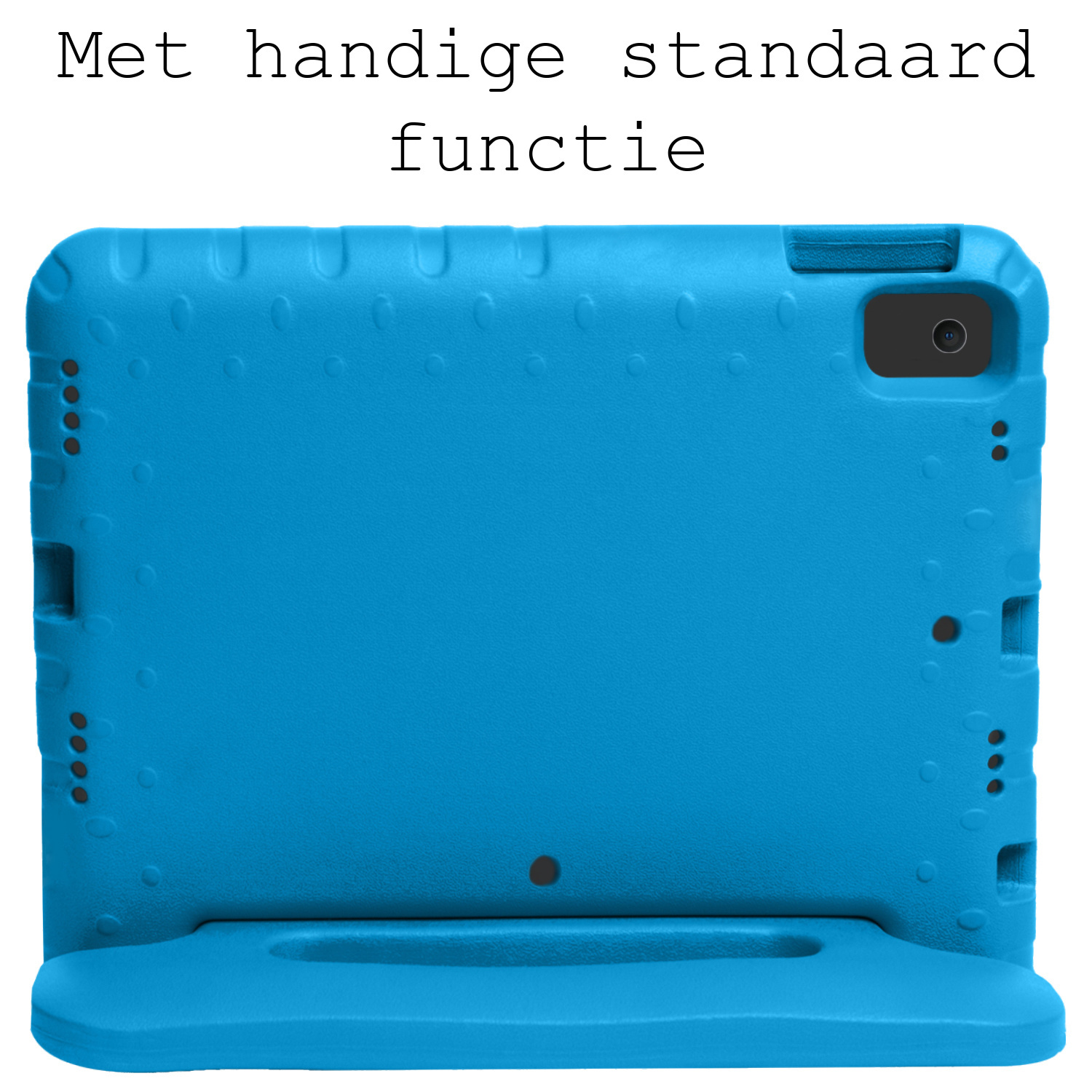 BASEY. Hoesje Geschikt voor iPad 10.2 2019 Hoesje Kinder Hoes Shockproof Kinderhoes Met 2x Screenprotector - Kindvriendelijk Hoesje Geschikt voor iPad 7 Hoes Kids Case - Blauw