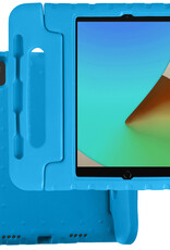 BASEY. Hoesje Geschikt voor iPad 10.2 2021 Hoesje Kinder Hoes Shockproof Kinderhoes Met 2x Screenprotector - Kindvriendelijk Hoesje Geschikt voor iPad 9 Hoes Kids Case - Blauw
