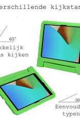 BASEY. Hoesje Geschikt voor iPad 10.2 2021 Hoesje Kinder Hoes Shockproof Kinderhoes Met 2x Screenprotector - Kindvriendelijk Hoesje Geschikt voor iPad 9 Hoes Kids Case - Groen