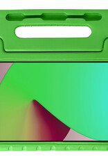 NoXx Hoesje Geschikt voor iPad 10.2 2019 Hoesje Kinderhoes Shockproof Hoes Kids Case Met 2x Screenprotector - Groen