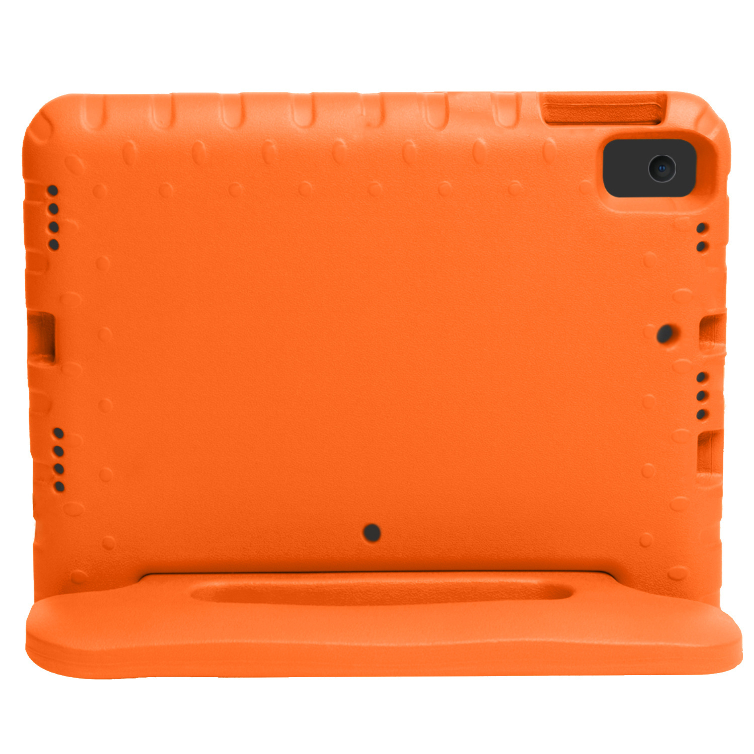NoXx Hoesje Geschikt voor iPad 10.2 2019 Hoesje Kinderhoes Shockproof Hoes Kids Case Met 2x Screenprotector - Oranje