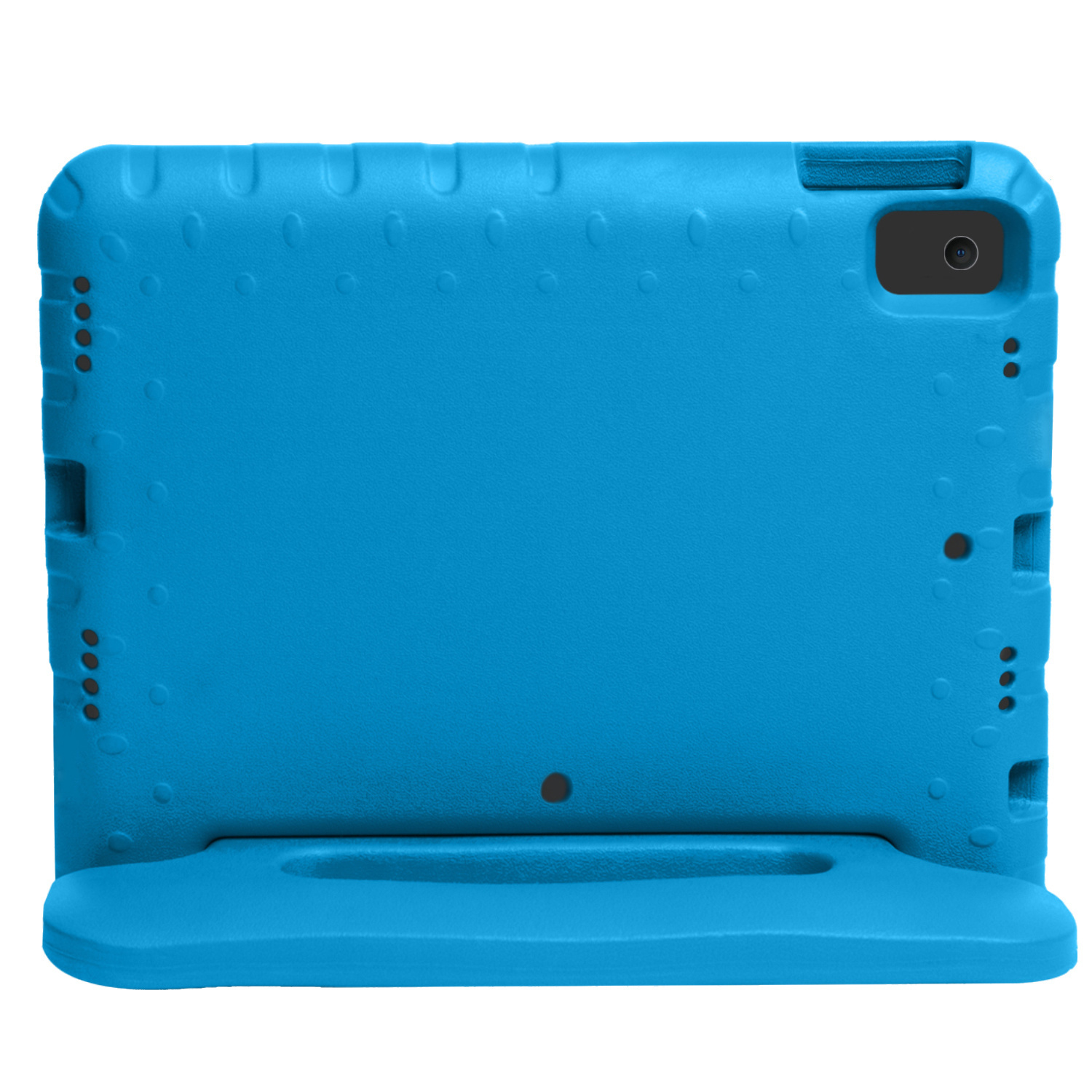 NoXx Hoesje Geschikt voor iPad 10.2 2020 Hoesje Kinderhoes Shockproof Hoes Kids Case Met 2x Screenprotector - Blauw