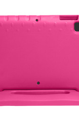 NoXx Hoesje Geschikt voor iPad 10.2 2021 Hoesje Kinderhoes Shockproof Hoes Kids Case Met 2x Screenprotector - Roze