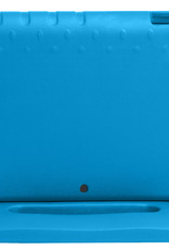 Nomfy Hoes Geschikt voor iPad 10.2 2019 Hoes Bumper Kindvriendelijk Kids Case Kinderhoes Met 2x Screenprotector - Hoesje Geschikt voor iPad 7 Hoesje Shockproof Cover Hoes - Blauw