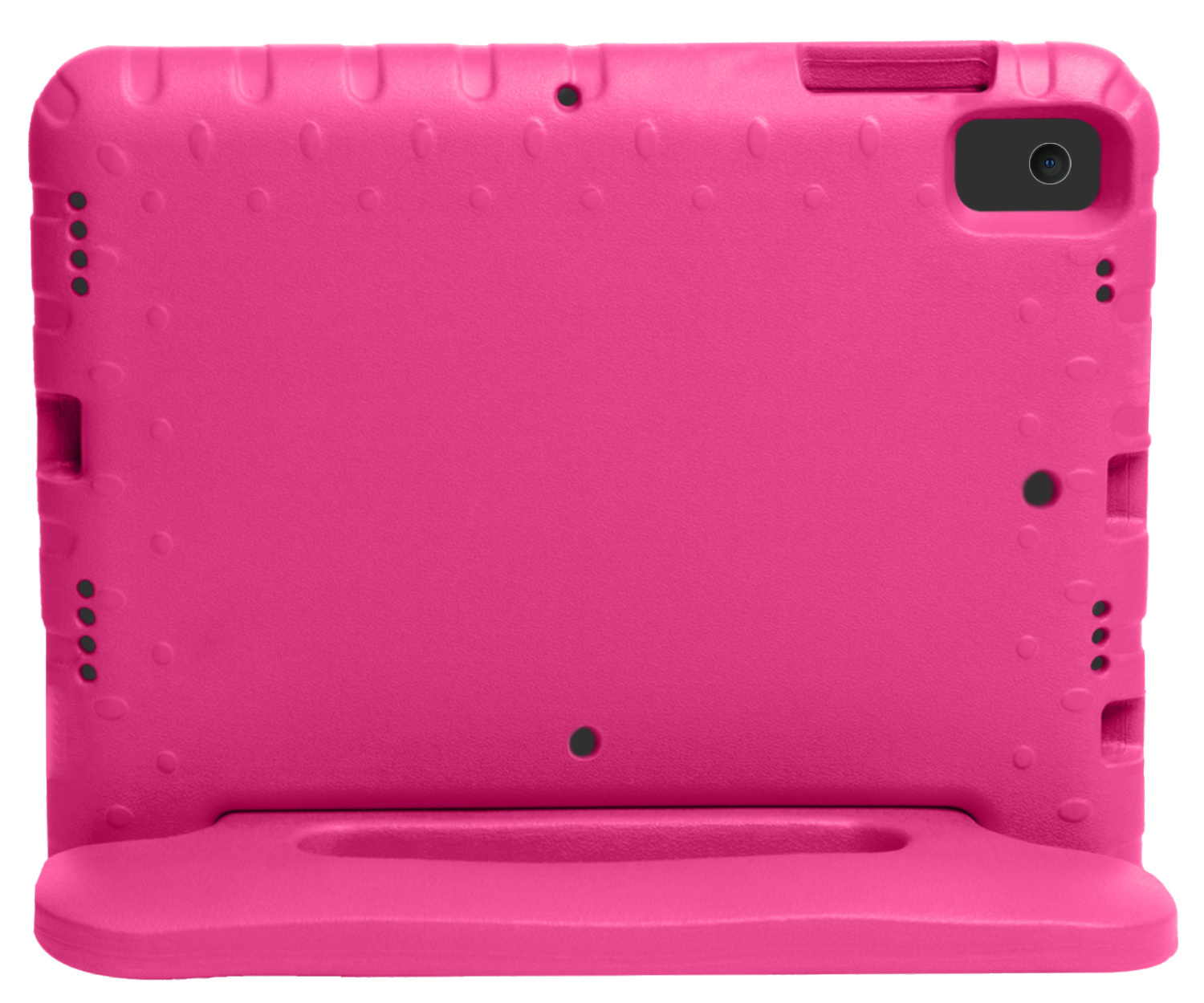 Nomfy Hoes Geschikt voor iPad 10.2 2019 Hoes Bumper Kindvriendelijk Kids Case Kinderhoes Met 2x Screenprotector - Hoesje Geschikt voor iPad 7 Hoesje Shockproof Cover Hoes - Roze