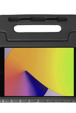 Nomfy Hoes Geschikt voor iPad 10.2 2019 Hoes Bumper Kindvriendelijk Kids Case Kinderhoes Met 2x Screenprotector - Hoesje Geschikt voor iPad 7 Hoesje Shockproof Cover Hoes - Zwart