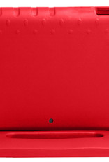 Nomfy Hoes Geschikt voor iPad 10.2 2021 Hoes Bumper Kindvriendelijk Kids Case Kinderhoes Met 2x Screenprotector - Hoesje Geschikt voor iPad 9 Hoesje Shockproof Cover Hoes - Rood