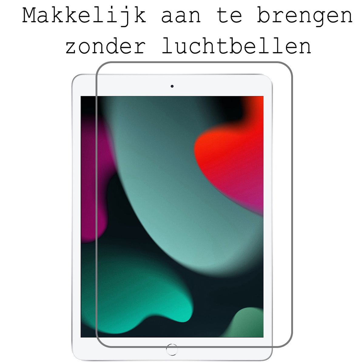 iPad 10.2 2021 Hoesje Kinder Hoes Shockproof Cover Met 2x Screenprotector - Kindvriendelijke iPad 10.2 2021 Hoes Kids Case - Zwart