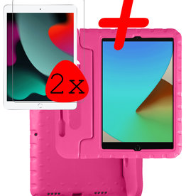 BASEY. BASEY. iPad 10.2 2021 Kinderhoes Met 2x Screenprotector - Roze