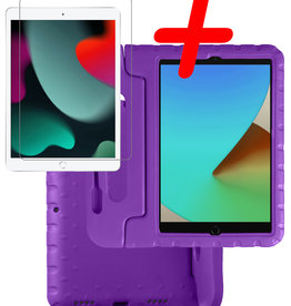BASEY. BASEY. iPad 10.2 2021 Kinderhoes Met Screenprotector - Paars