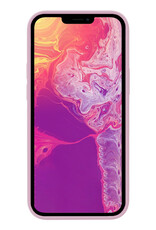 BASEY. Hoes Geschikt voor iPhone 14 Hoesje Siliconen Back Cover Case Met Screenprotector - Hoesje Geschikt voor iPhone 14 Hoes Cover Hoesje - Lila