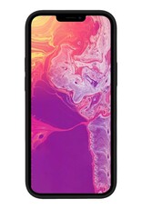 BASEY. Hoes Geschikt voor iPhone 14 Hoesje Siliconen Back Cover Case Met Screenprotector - Hoesje Geschikt voor iPhone 14 Hoes Cover Hoesje - Zwart