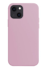 BASEY. Hoes Geschikt voor iPhone 14 Plus Hoesje Siliconen Back Cover Case Met Screenprotector - Hoesje Geschikt voor iPhone 14 Plus Hoes Cover Hoesje - Lila