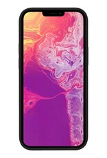 BASEY. Hoes Geschikt voor iPhone 14 Hoesje Siliconen Back Cover Case Met 2x Screenprotector - Hoesje Geschikt voor iPhone 14 Hoes Cover Hoesje - Zwart