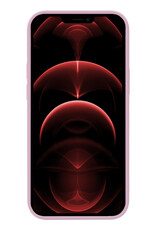 Nomfy Hoesje Geschikt voor iPhone 14 Hoesje Siliconen Cover Case Met Screenprotector - Hoes Geschikt voor iPhone 14 Hoes Back Case - Lila