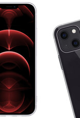 Nomfy Hoesje Geschikt voor iPhone 14 Hoesje Siliconen Cover Case Met Screenprotector - Hoes Geschikt voor iPhone 14 Hoes Back Case - Transparant