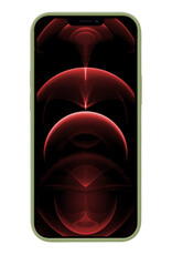 Nomfy Hoesje Geschikt voor iPhone 14 Pro Hoesje Siliconen Cover Case Met Screenprotector - Hoes Geschikt voor iPhone 14 Pro Hoes Back Case - Groen