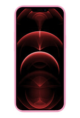Nomfy Hoesje Geschikt voor iPhone 14 Pro Max Hoesje Siliconen Cover Case Met Screenprotector - Hoes Geschikt voor iPhone 14 Pro Max Hoes Back Case - Lichtroze