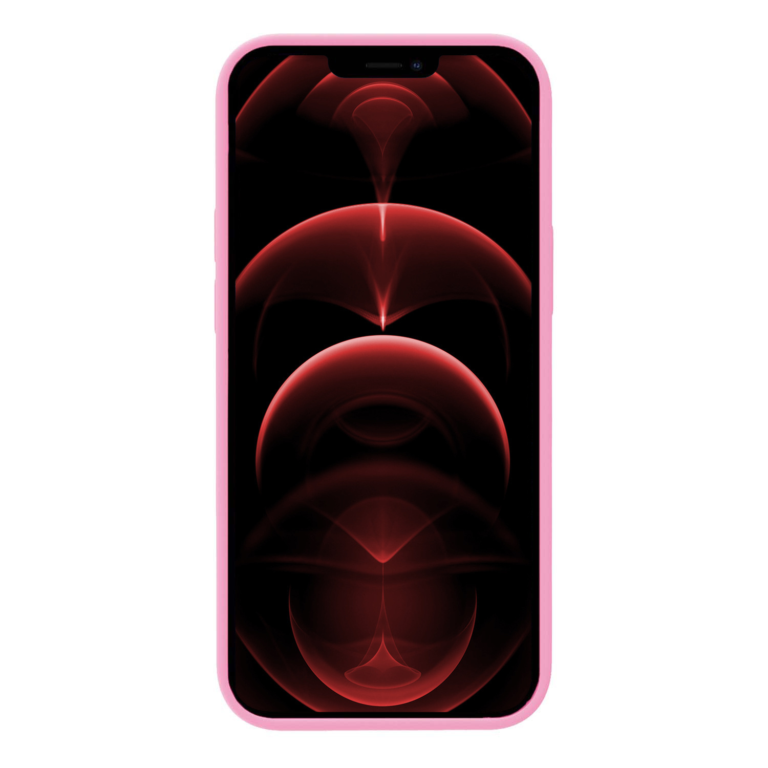 Nomfy Hoesje Geschikt voor iPhone 14 Pro Max Hoesje Siliconen Cover Case Met Screenprotector - Hoes Geschikt voor iPhone 14 Pro Max Hoes Back Case - Lichtroze