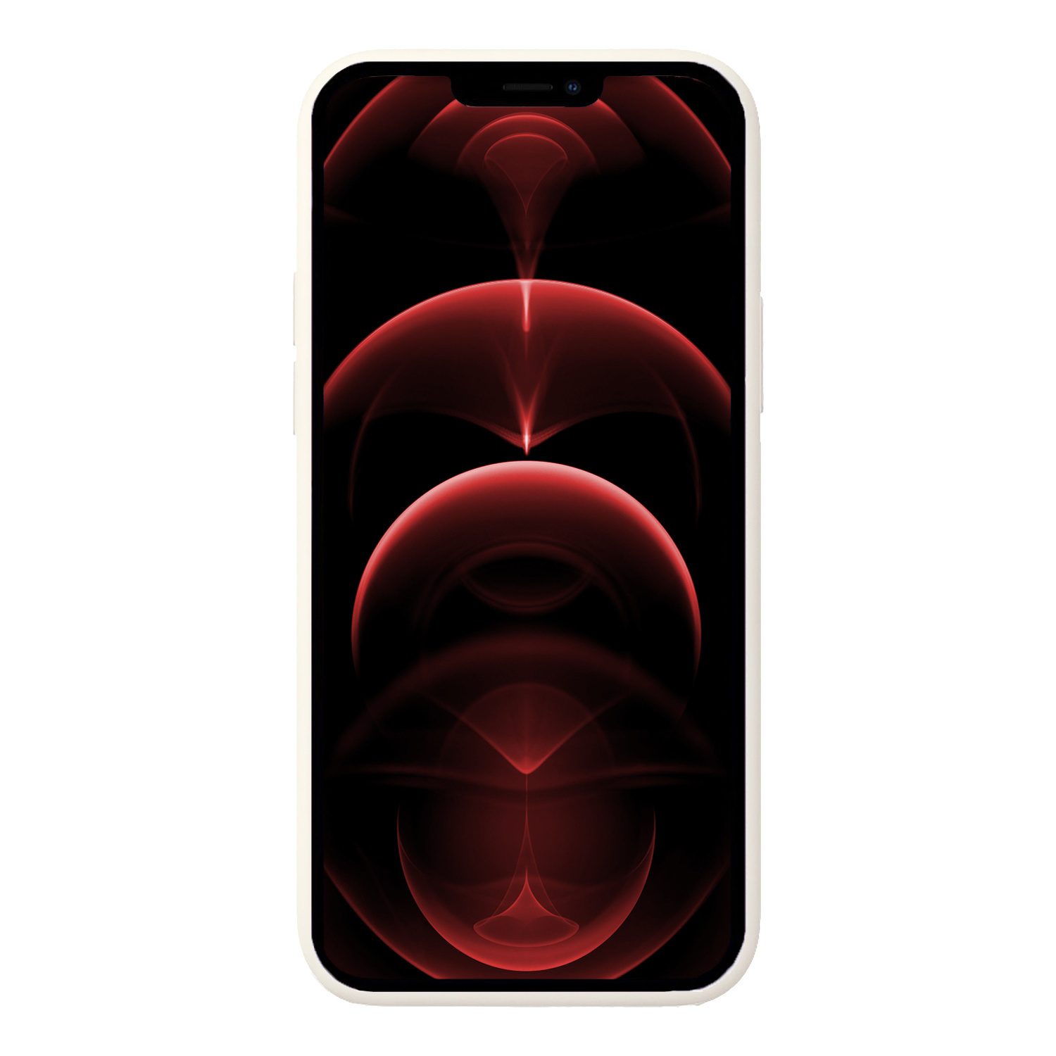 Nomfy Hoesje Geschikt voor iPhone 14 Pro Max Hoesje Siliconen Cover Case Met Screenprotector - Hoes Geschikt voor iPhone 14 Pro Max Hoes Back Case - Wit