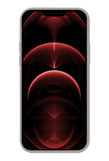 Nomfy Hoesje Geschikt voor iPhone 14 Hoesje Siliconen Cover Case Met 2x Screenprotector - Hoes Geschikt voor iPhone 14 Hoes Back Case - Grijs