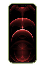 Nomfy Hoesje Geschikt voor iPhone 14 Hoesje Siliconen Cover Case Met 2x Screenprotector - Hoes Geschikt voor iPhone 14 Hoes Back Case - Groen