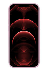 Nomfy Hoesje Geschikt voor iPhone 14 Hoesje Siliconen Cover Case Met 2x Screenprotector - Hoes Geschikt voor iPhone 14 Hoes Back Case - Lila