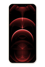 Nomfy Hoesje Geschikt voor iPhone 14 Hoesje Siliconen Cover Case Met 2x Screenprotector - Hoes Geschikt voor iPhone 14 Hoes Back Case - Wit