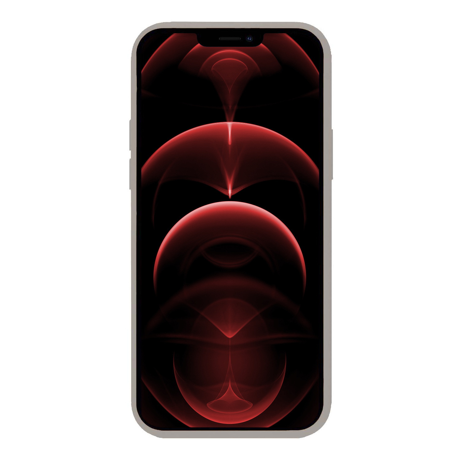 Hoes voor iPhone 14 Pro Hoesje Siliconen Case En 2x Screenprotector Glas Met Dichte Notch - Hoes voor iPhone 14 Pro Hoes Siliconen Cover Met Met 2x Beschermglas - Grijs