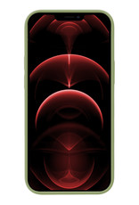 Nomfy Hoesje Geschikt voor iPhone 14 Pro Hoesje Siliconen Cover Case Met 2x Screenprotector - Hoes Geschikt voor iPhone 14 Pro Hoes Back Case - Groen