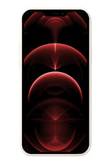 Hoes voor iPhone 14 Pro Hoesje Siliconen Case En 2x Screenprotector Glas Met Dichte Notch - Hoes voor iPhone 14 Pro Hoes Siliconen Cover Met Met 2x Beschermglas - Wit