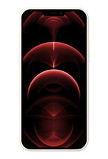 Nomfy Hoesje Geschikt voor iPhone 14 Pro Hoesje Siliconen Cover Case Met 2x Screenprotector - Hoes Geschikt voor iPhone 14 Pro Hoes Back Case - Wit